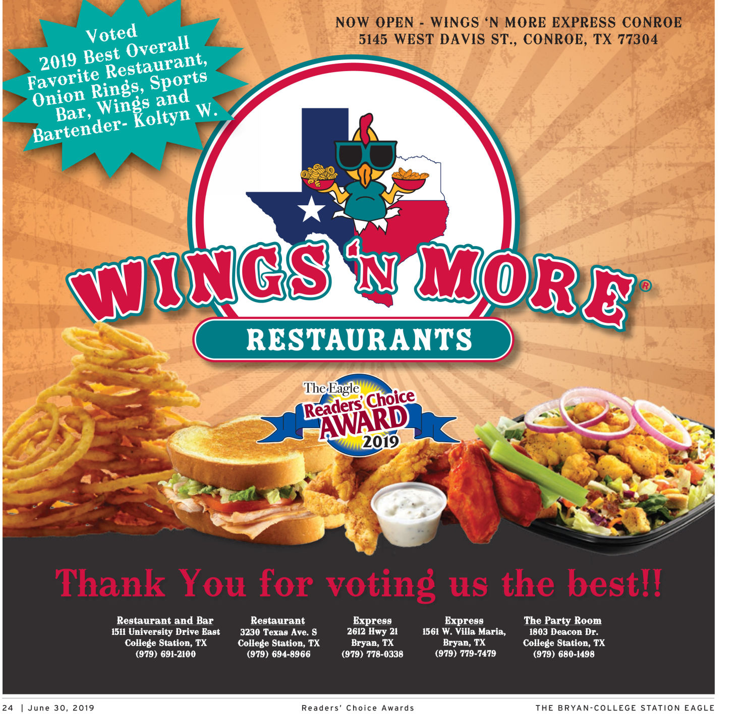 The Eagle Readers' Choice Award 2019
